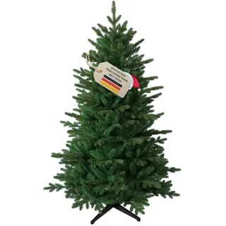 RS Trade 23005 Spessarttanne PE/PVC 180 cm Weihnachtsbaum künstlich (Ø ca.122 cm) ca. 1422 Spitzen, Schnellaufbau Klappsystem, Naturgetreue Spritzguss Elemente, Tannenbaum inkl. Christbaum Ständer