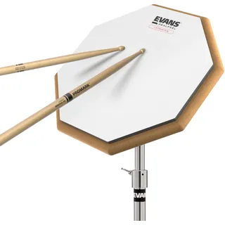 Evans RealFeel Attacktile Drum-Übungspad Schul-Kit, 10 Zoll | RealFeel Übungspads bieten realistisches Stockgefühl, leises Üben, robuste Konstruktion und gleichmäßigen Rebound.