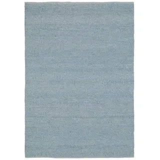 Musterring Handwebteppich Canyon 90 x 160 cm Mischgewebe Grau, Blau Grau /