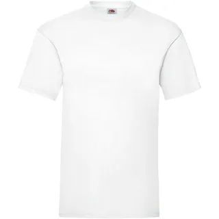 Fruit Of The Loom Kurzarm-T-Shirt für Herren 2XL weiß