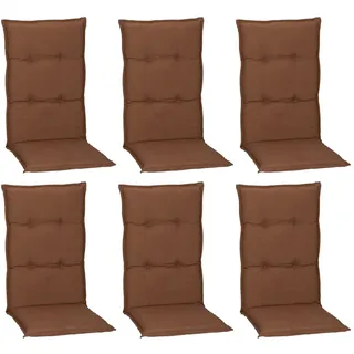 Beo Sitzauflage Hochlehner Tolonaro 6er-Set DunkelBraun