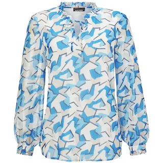 GOLDNER Chiffonbluse blau 42