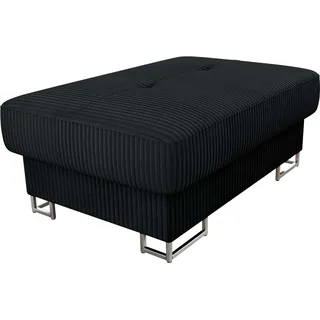 Mirjan24 Polsterhocker Cotere Cord, Hocker, Sofahocker, Moderner Sitzhocker, Sitzbank, Pouf, Fußbank, Farbauswahl (Poso 135)