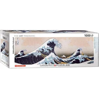 Eurographics 6010-5487 - Die große Welle von Kanagawa von Hokusai, Panorama Puzzle - 1000 Teile