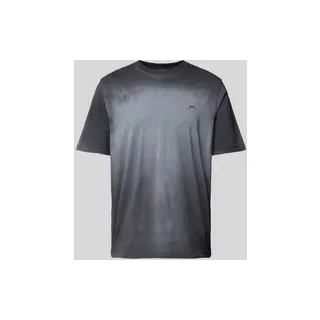 T-Shirt mit Label-Stitching, Black, $listsize[$i].replace('"','"')