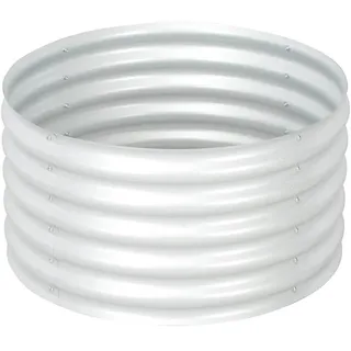 vidaXL Garten-Hochbeet verzinkter Stahl 80 x 80 x 44 cm Silber