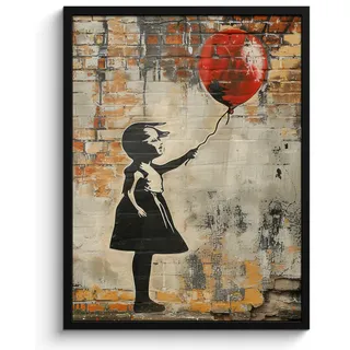 onlywow Poster, mit Leiste Ballon | Gr.: 60 x 80 cm