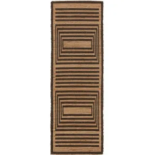 Teppich Baru, benuta, rechteckig, Höhe: 5 mm, Kunstfaser, Berber, Ethno-Style, Wohnzimmer beige|braun 70 cm x 200 cm x 5 mm