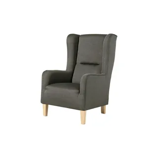 Max Winzer Ohrensessel Baldwin Flachgewebe 74 x 114 x 85 cm schwarz