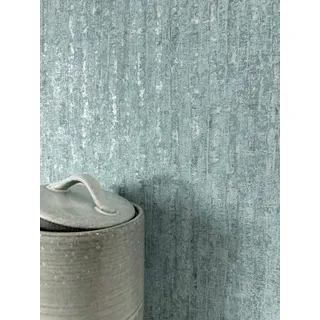 Newroom Vliestapete Nyla Türkis Tapete Mustertapete Unifarbe, Struktur, Leicht glänzend, strukturiert, Einfarbig blau