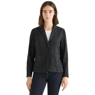 Cecil Herringbone Blazer Black S - S