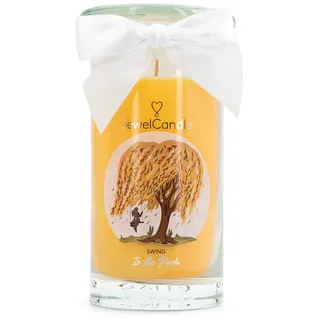 Juwelkerze Duftkerze Duftkerze Swing in the Park - 400g (Schmuck) (1-tlg), Brenndauer 80 Stunden, Duftkerze gelb