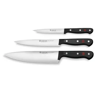 Wüsthof Gourmet Messersatz 3-tlg. Schwarz/silber