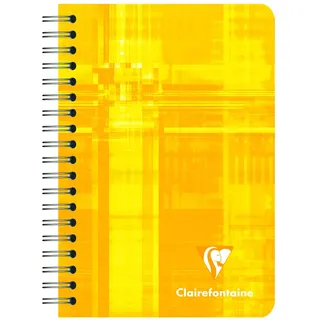 Clairefontaine Notizbuch 5er Pack 9 x 14 cm kariert farbig sortiert