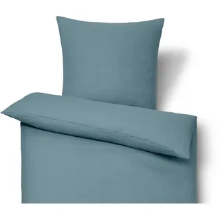 Tchibo - Leinen-Bettwäsche - blau