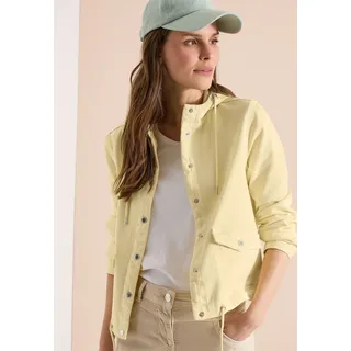 Cecil Kurzjacke CECIL, Damen, Gr. XXL (46), gelb (light buttermilk gelb), Web, 98% Baumwolle, 2% Elasthan, unifarben, comfort fit normal, ohne Ausschnitt, Bündchen, Jacken Kurzjacke, im Denim-Style
