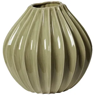 Broste Copenhagen Dekovase Dry sage 30 cm Khaki