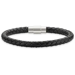 Bruno Banani Lederarmband grau 20,5