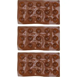 3-teilige Silikonform Mit 15 Mulden, Kugeln Und Halbkugeln Für Schokoladenbomben, Kuchen, Gelee Und Pudding