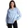 Bluse mit All-Over Print Blau XS