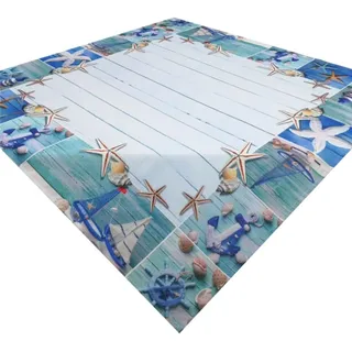 Brilliant Tischdecke Druckdecke / Maritim / Frühling / Mitteldecke / 85x85cm, Motiv bunt
