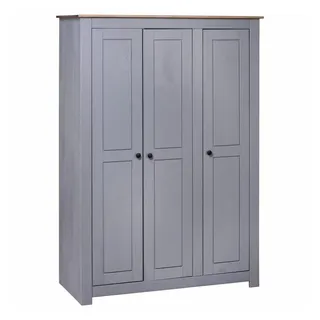 vidaXL Kleiderschrank 3-türig 118 x 171 x 50 cm Grau