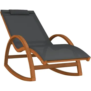 vidaXL Gartenliege 74 x 74 x 154 cm Grau