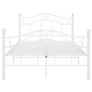 vidaXL Bett 120 x 200 cm Weiß