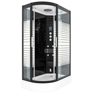 AcquaVapore Dusche Duschkabine D30-73M3L-EC Duschtempel Sauna 120x80 cm MIT 2K Scheiben Versiegelung