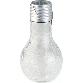 Lunartec LED Glühbirne Solar Glas spritzwassergeschützt Dämmerungs-Sensor