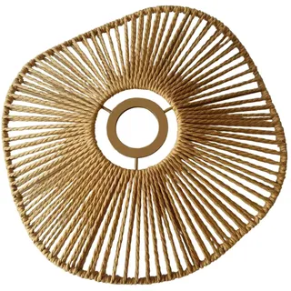Sharplace Rattan-Lampenschirm Korb-Lampenschirm für Hängelampe, Deckenlaternenabdeckung, Kronleuchterabdeckungen, Boho-Hängelampenschirm für Café, Wohnzimmer, Flur, Küchentisch, Hochzeit, 30 Khaki