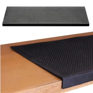 BigDean Stufenmatte 25 x 75 cm Schwarz