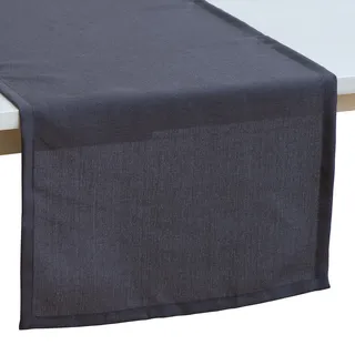 Pichler Tischwäsche Panama Tischläufer 50x150 cm | anthrazit - grau