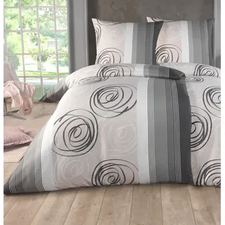 Kuscheli® Bettwäsche 135x200 4 teilig | ÖkoTex Zertifiziert & für Allergiker geeignet |Bettwäsche Set mit je 2 Bettbezügen 135 x 200 & Kissenbezügen 80x80 | modern Pusteblume