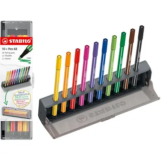 Stabilo Pen 68 Filzstifte 10 St. mehrfarbig