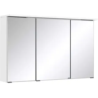Held Spiegelschrank MULTI, Weiß - B 100 cm - mit LED-Kranzbodenbeleuchtung