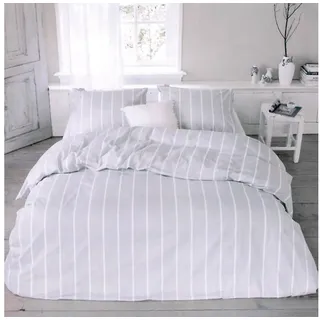 Walra Preppy Pinstripe Grau 155 x 220 cm + 80 x 80 cm
