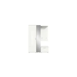 Garderoben-Set , weiß , Maße (cm): B: 140 H: 191