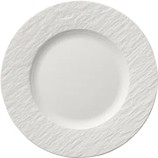 Villeroy & Boch Frühstücksteller Manufacture Rock blanc, Weiß, Keramik, rund, Essen & Trinken, Geschirr, Teller, Kuchenteller