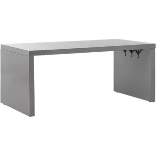 Beliani Taranto Gartentisch 180 x 90 x 78 cm Grau
