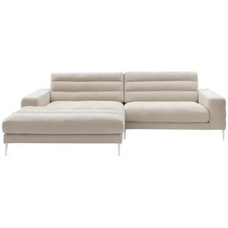 Dieter Knoll Ecksofa, Natur, Metall, 3-Sitzer, L-Form, 293x207 cm, Typenauswahl, Fußauswahl, planbar, seitenverkehrt erhältlich, Hocker individuell Armteil links, rechts, Stoff-/Lederauswahl, Wohnzimmer, Sofas & Couches, Wohnlandschaften, Ecksofas