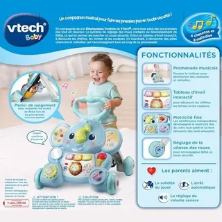 VTech Baby Trottino Elefant Lauflernwagen Französisch 80-523005