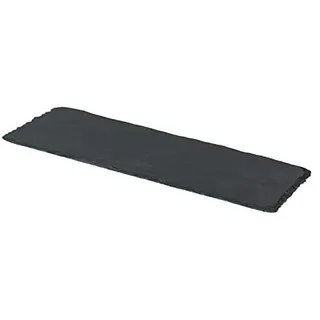 Novaliv Schieferplatte rechteckig I 20x15x0,5 cm I Schiefer Platte Schieferteller Servierteller Servierplatte Schiefer Teller Deko schmall