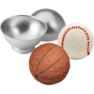 Wilton 3D Sportball Backform Set 4-tlg. - Silber