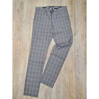 Alberto Jeans  ROB  Sommer-Baumwolle   grau  KARO   "NEU"  Gr. W31/L34