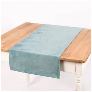 Tischläufer Magma Tischläufer Samt uni mint 40x145cm, pflegeleicht grün