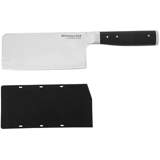 KitchenAid Küchenmesser, Fleisch- und Gemüsemesser, japanischer Stahl, 15 cm (6"), schwarz, inklusive Klingenschutz