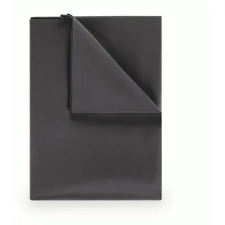 Blumtal Blumtal® Basic Betttuch 180x275 cm für Matratzen 120x200 cm - Bettlaken ohne Gummi - Oeko-TEX zertifiziertes Betttuch ohne Gummi - Leintuch aus gebürstetem Microfaser- Bettlaken 120x200 in Anthrazit