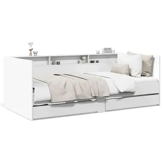 vidaXL Tagesbett mit Schubladen ohne Matratze Weiß 90x190 cm