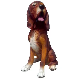 Xlmoebel Dekofigur Lebensgroße Hundestatue aus Kunststoff für den Garten (1 St., Skulptur A166-45cm), Hergestellt in Europa braun